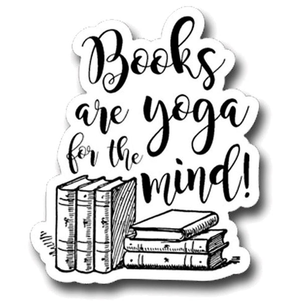 Books Are Yoga Sticker - Library of Congress Shop